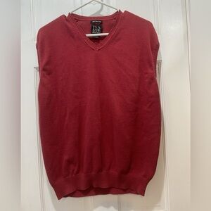 Jos. A. Bank Men's V-Neck Sweater Vest 100% Pima Cotton Size XL